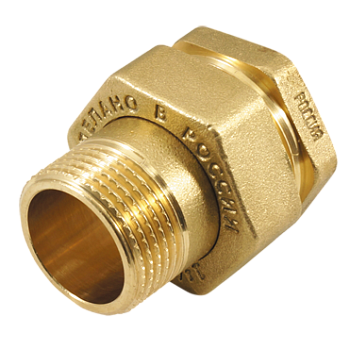 Разъемное соединение НР/ВР латунь