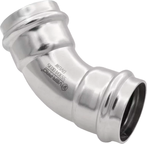 Уголок 45° внутренний/внутренний из нержавеющей стали 22х22  "VER-PRO"