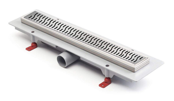 Водоотводящий  желоб L350 с решеткой Harmony мат. и рамкой из нержавейки