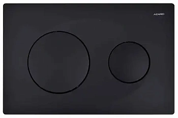 Панель смыва AZARIO черная-матовая (круглая)
