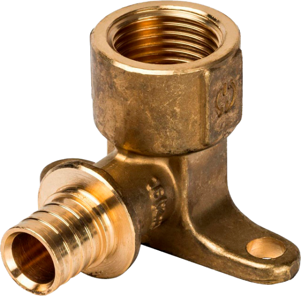 Угольник настенный (ушастик) 16x1/2 STOUT для сшитого п/э