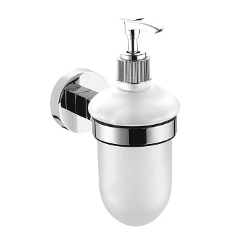 NESSY Дозатор жидкого мыла стеклянный, хром