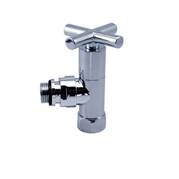 Кран угловой для полотенцесушителя 1/2M(Н)*3/4F(В) " (крест) (VIEIR)