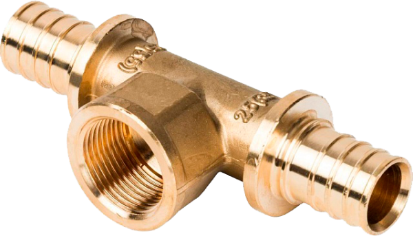 Тройник с вн. р. 25x3/4" STOUT для сшитого п/э