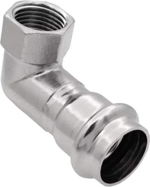 Уголок 90° из нерж. стали ВР 15х1/2"  "VER-PRO" (60/5шт)