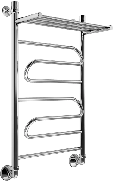 Вид  1 с полкой  80х40 полотенцесушитель, нерж. сталь, Маргроид