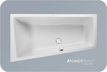 Cavallo offset 160х90/60х45 см L ЛЕВАЯ  - Ванна акриловая угловая + комплект ног