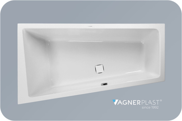 Cavallo offset 160х90/60х45 см L ЛЕВАЯ  - Ванна акриловая угловая + комплект ног