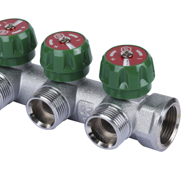 Коллектор распределительный Stout (хромированный)