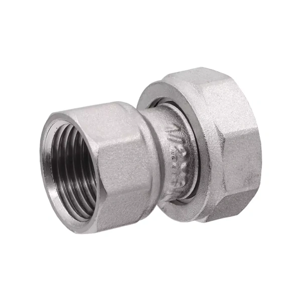 Полусгон никелированный прямой с накидной гайкой 1"x3/4" (ВР) (200/10шт)