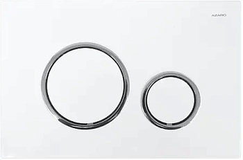 Панель смыва AZARIO белая-хром (круглая)