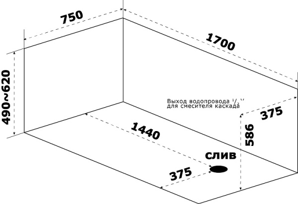 Ванна Тенза 170*70 NEW Магазин сантехники Нижний Новгород