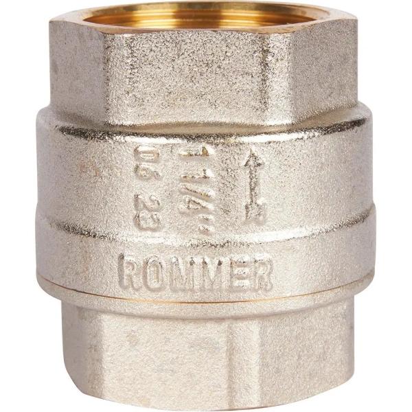 Клапан обратный  с металлическим седлом 1 1/ 4" ROMMER