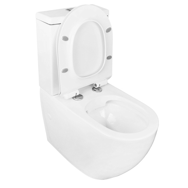 AZ-2062S-G Azario CORSA  Унитаз напольный безободк (комплект) 630x380x830