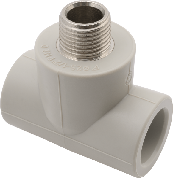 Тройник с мет.резьбой наружной (FV-plast)
