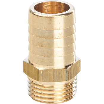 Штуцер 1/2" - 20 наруж.  ЛАТУНЬ Stout