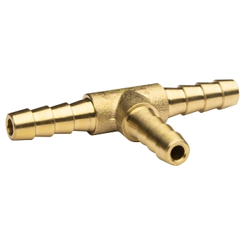 Тройник соединительный латунный  6*6*6 для резинового шланга LEXLINE