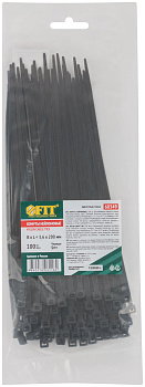 Стяжка нейлоновая 3,5-200 ЧЕРНЫЙ (100 шт)(фит 60349)