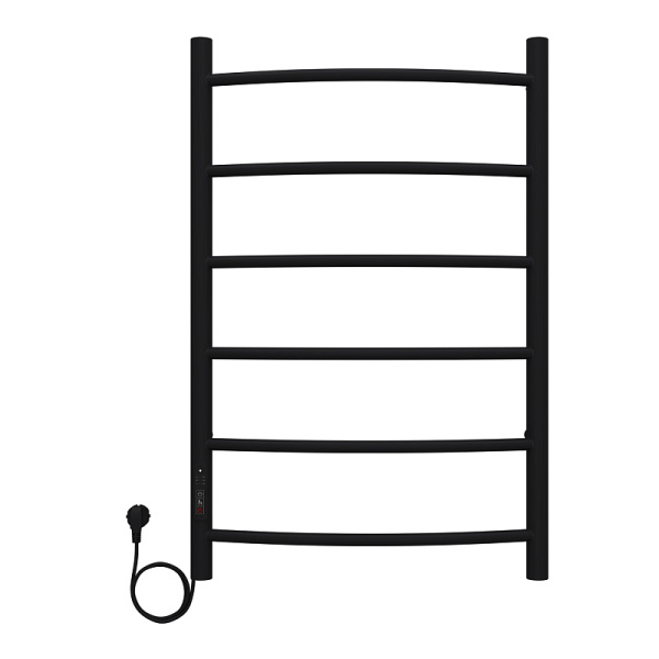 Полотенцесушитель VERONA 500/800 электрический L 6 перек. AZARIO(черный) (88219) Магазин сантехники Нижний Новгород