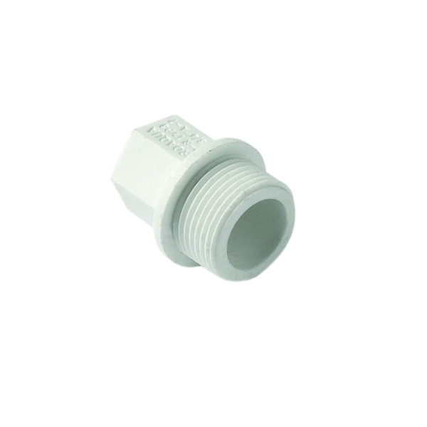 Заглушка резьбовая нар.р. 1/2" ПРО АКВА (белый цвет) (600/100)