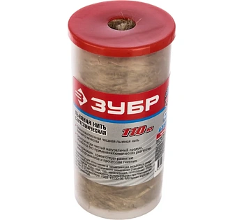 Сантехническая льняная нить ЗУБР 110 м