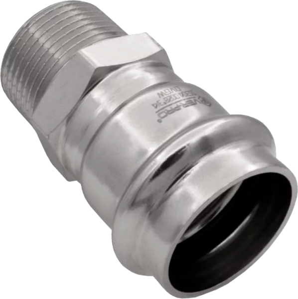 Соединитель из нерж. стали НР 22×1/2"  "VER-PRO"