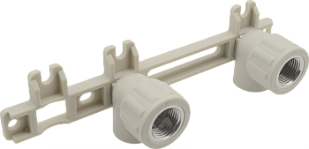 Колено настенное двойное с внутр. резьбой (FV-plast)