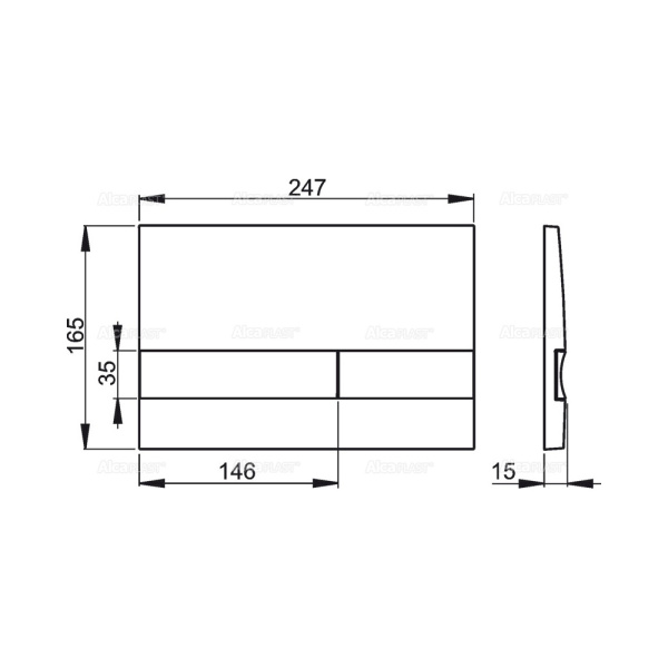 М1720 Кнопка управления Alca Plast (белая) Магазин сантехники Нижний Новгород