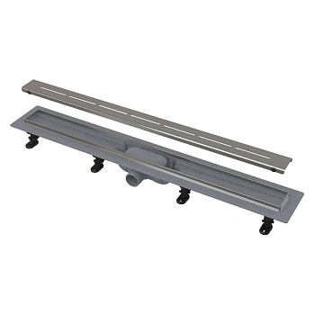 Водоотводящий желоб APZ18 с порогами из нерж.стали (комплект) Alcaplast