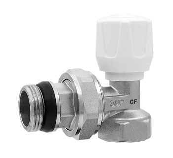 Вентиль регулировочный УГЛОВОЙ ВЕРХНИЙ "ViEiR" 1/2"