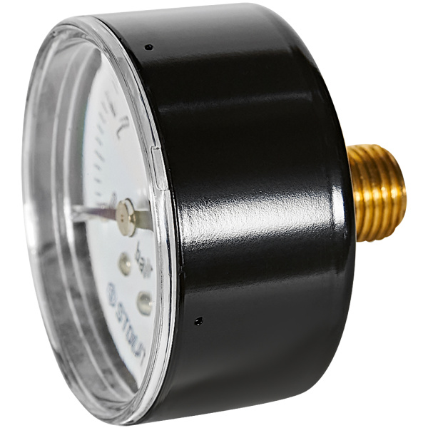 STOUT Манометр аксиальный. Корпус Dn 50 мм 1/4 , 0...10 бар, кл.2.5