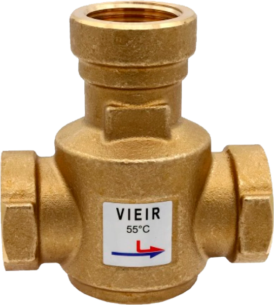 Трехходовой термостатический антиконденсационный клапан 1" (55°C)"ViEiR"(20/1шт)