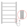 Полотенцесушитель PARMA 400/600 электрический R 6 перек. AZARIO(белый) (88227) Магазин сантехники Нижний Новгород