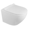 AZ-0046 -N Azario Grado подвесной безободковый унитаз со скрытым сливом белый в комплекте с сидением