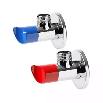 Кран угловой  набор в блистере 1/2"-1/2 ХРОМ."VER-PRO"