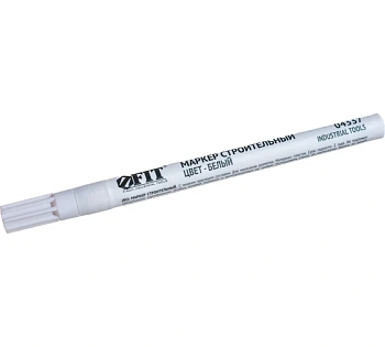 Маркер строительный с жидким красящим составом, белый 138 х 11 мм