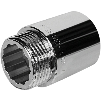 Удлинительная гайка  усилен. 1" х 40  хром GF-Stout