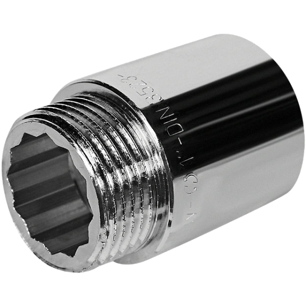 Удлинительная гайка  усилен. 1" х 40  хром GF-Stout