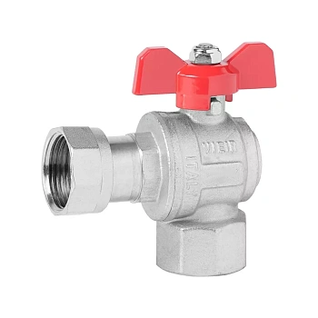 Кран угловой с накидной гайкой  1/2" "ViEiR"