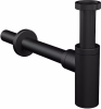 Сифон д/умывальника А400 BLACK DESIGN круглый  AlcaPlast (черный -мат)