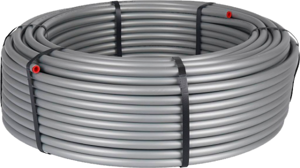 Труба PE-Xc/Al/PE-Xc, СТАБИЛЬНАЯ серая STOUT 16x2,6 (бухта 100 м) 