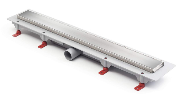 Водоотводящий  желоб L450 с решеткой Floor/Klasic глянец и рамкой из нержавейки