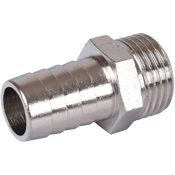 Штуцер 1/2" - 16 наруж.  никель   GF-Stout 