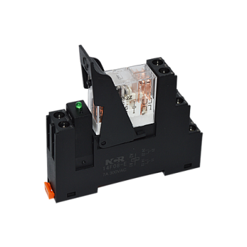 Реле промежуточное на DIN-рейку, 12V DC в сборе