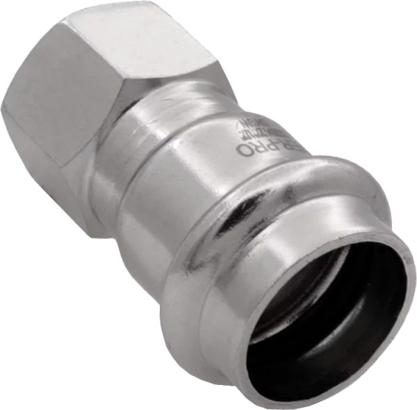 Соединитель из нерж. стали ВР 22х1/2"  "VER-PRO"