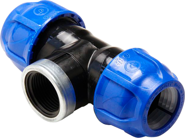 Тройник ПНД с внутр.р. ф20х1/2"х20 POELSAN 