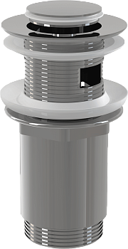 A391 Водослив д/умывальника click/clack 5/4"с малой заглушкой (с переливом)