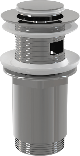 A391 Водослив д/умывальника click/clack 5/4"с малой заглушкой (с переливом)