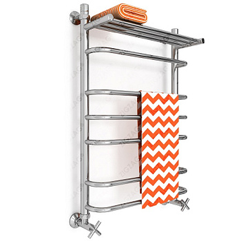 Полотенцесушитель ZIGZAG модель QF 500/800 (с полкой)