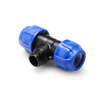 Тройник ПНД с нар.р. ф25х1/2"х25 POELSAN